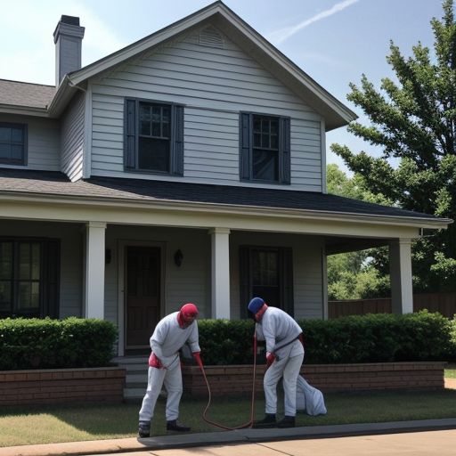 Pest Control Technicians Treating a Home in Jackson, MS