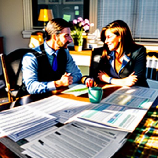 Real Estate Agent Meeting with Clients