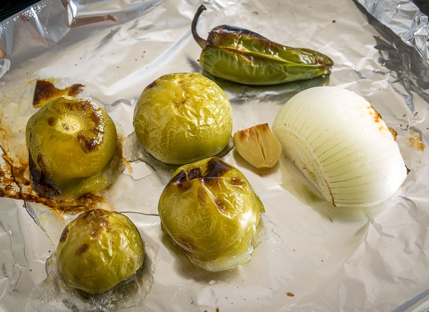 Here are four different ways to make Salsa Verde - I typically use the oven to roast the tomatillos but the broiler comes in a strong second. mexicanplease.com