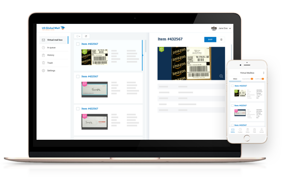 virtual mailbox platform for desktop and mobile