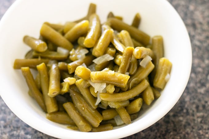 What is canned green beans?