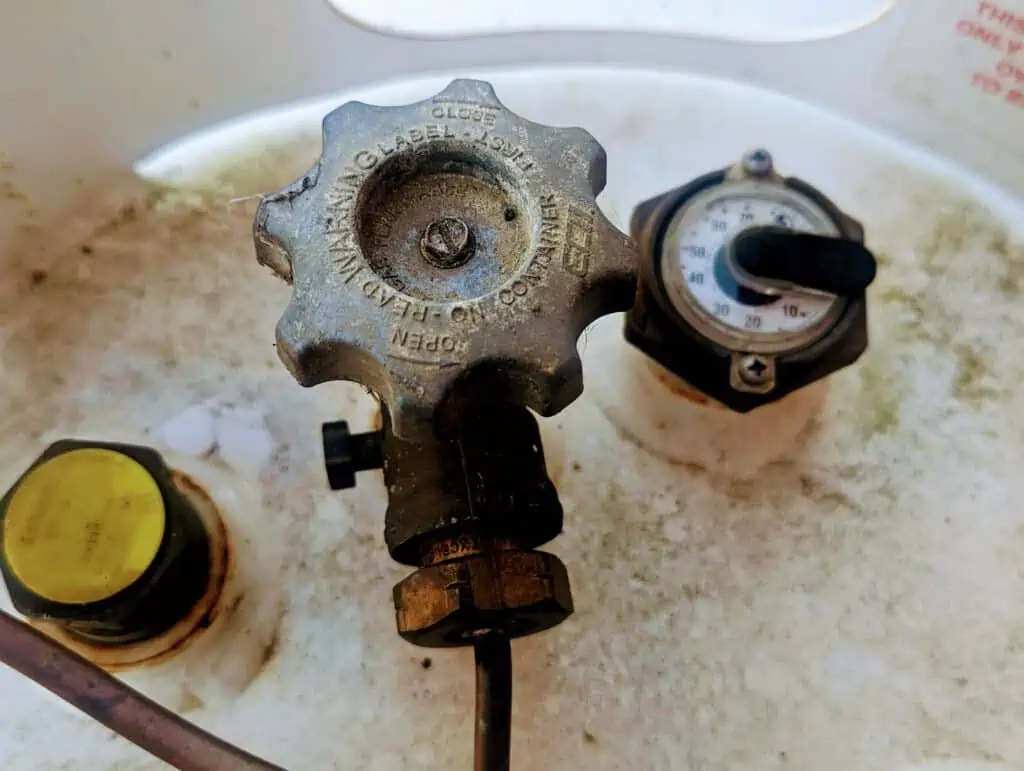 propane tank shut off
