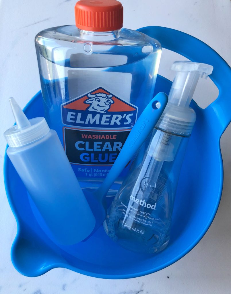 RainbowPlayMaker Marjorie Lounds pouring clear glue