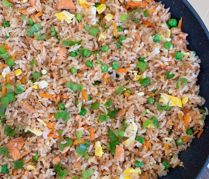 Canned Pink Salmon Fried Rice