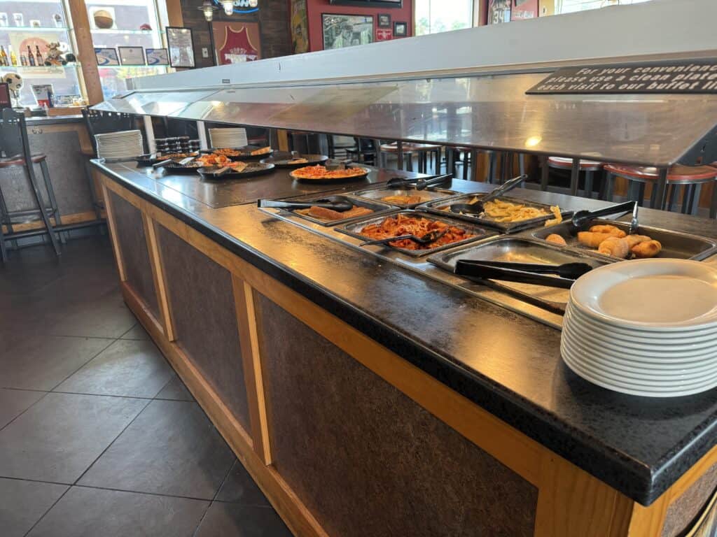 Pizza Hut Buffet Line