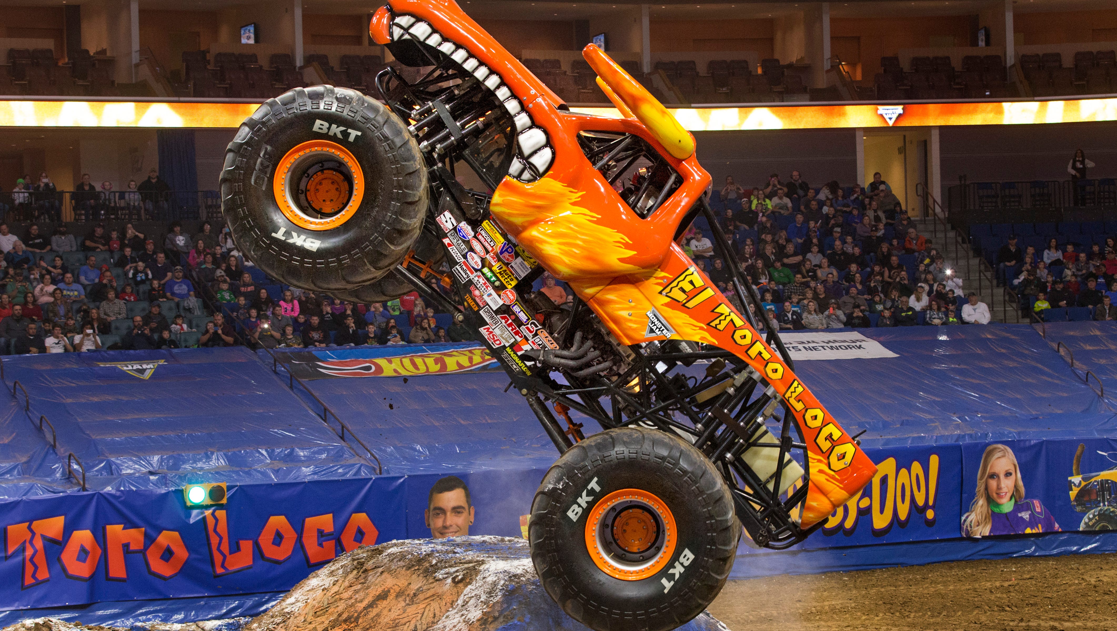 Look for El Toro Loco to go airborne and crush some cars during Monster Jam Saturday and Sunday at the Resch Center.