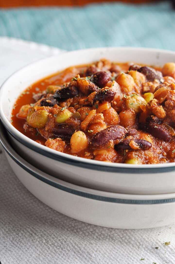 Panera Turkey Chili Recipe copycat in bowl