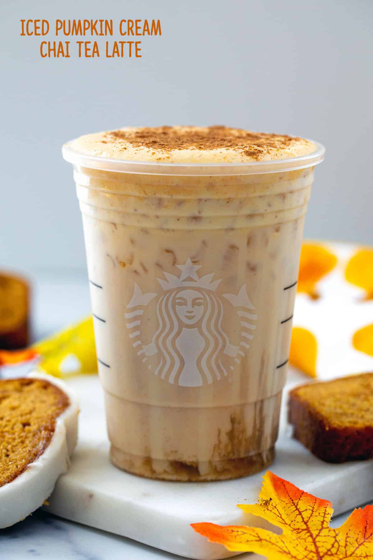 Iced Pumpkin Cream Chai Tea Latte