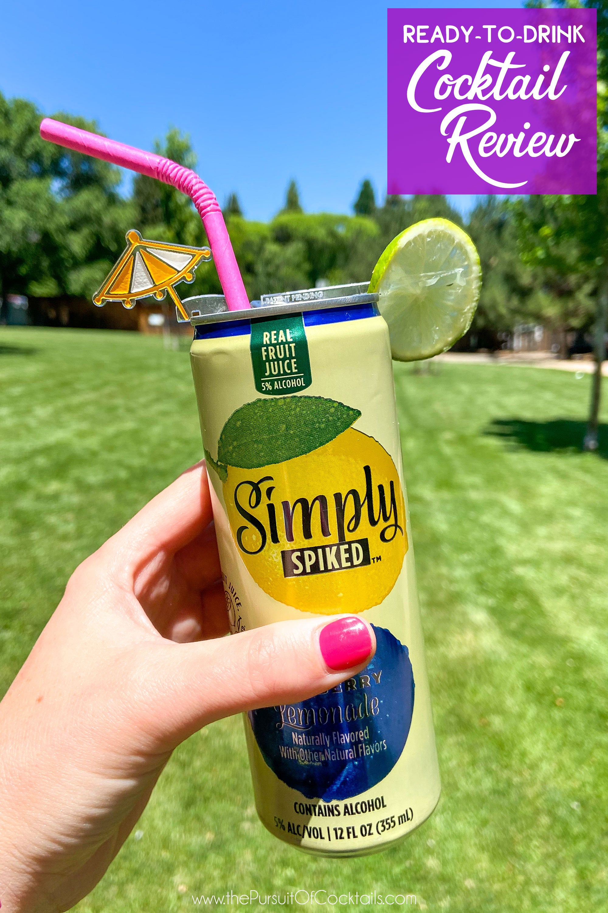 Simply Spiked Blueberry Lemonade