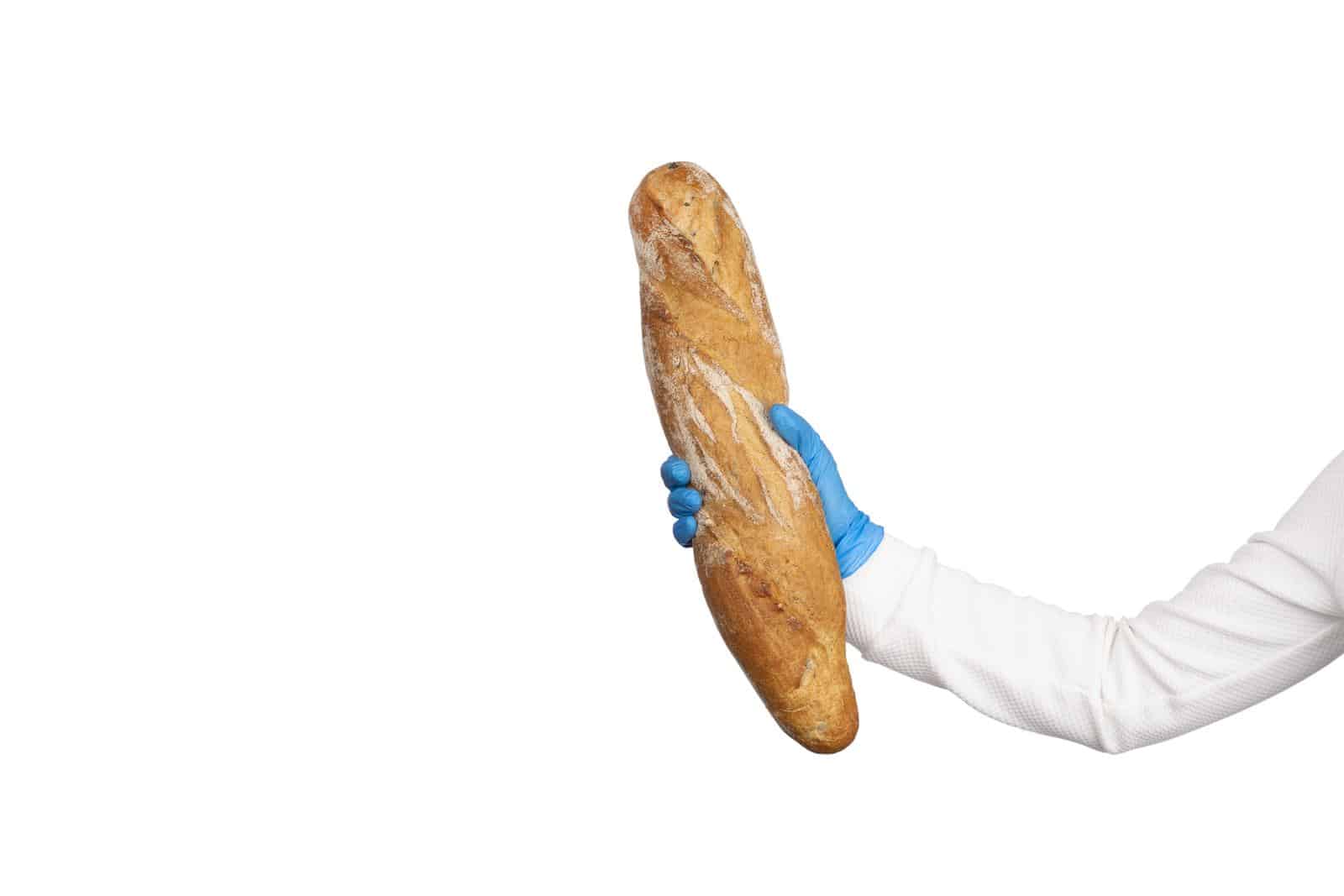 what should food workers use to handle ready to eat pastries - French Baguette